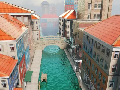 venice city street 3D model