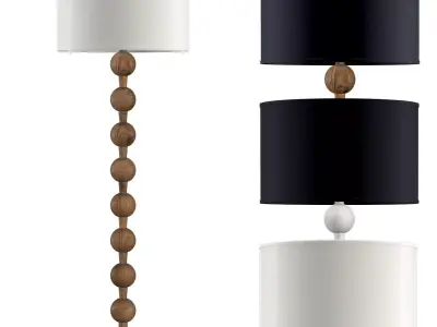 Hugo Barbell Floor Lamp 3D model