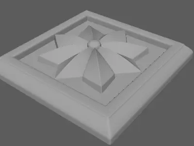 rosette decorative box 3D model