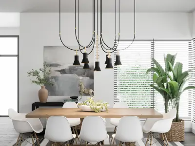 Chandelier ARCH 7U by Pikartlights Free 3D model