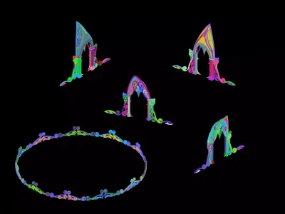 Moon City - Gate 01 3D model