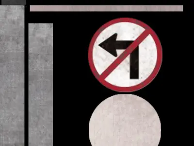 STREET SIGN  Low-poly 3D model