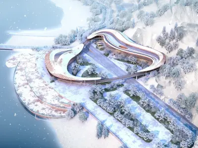 Modern planning museum building 3D model