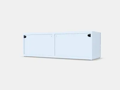 BESTA Shelf with doors Low-poly 3D model