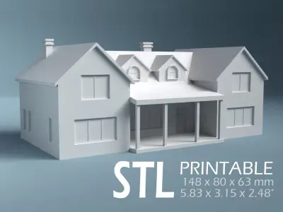 Standard Big House 02 Low-poly 3D model