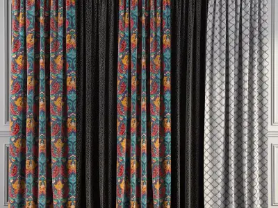 Curtain Set 88 3D model