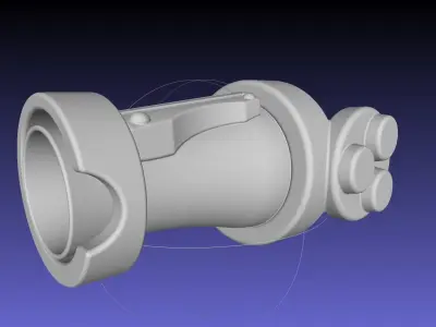 Street Fighter Cammy Gauntlet And Glove Back 3D print model