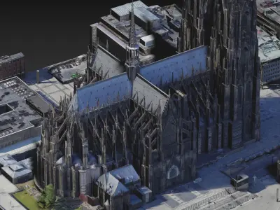 Cologne Cathedral Hohe Domkirche St Petrus 3D Scan 3D model