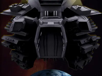 Sci-Fi Spaceship  The Deliverance 3D model