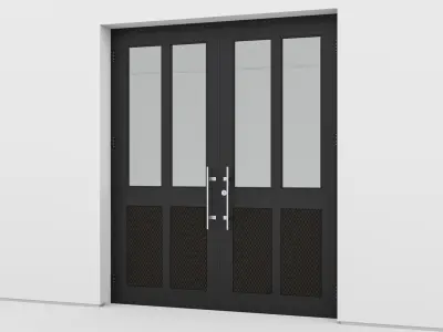 Aluminium door 147 3D model