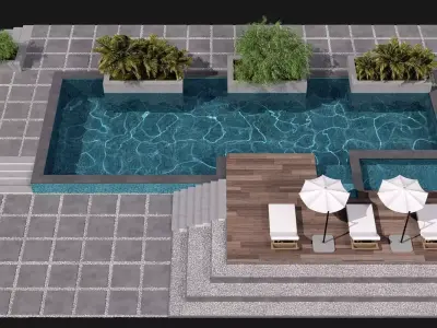 SWIMMING POOL NO76 A 3D model