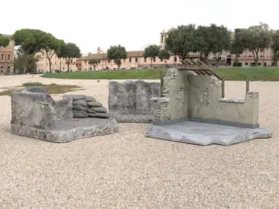 Medieval Ruins in fbx and obj formats 3D model