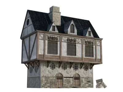 Medieval house  3D model
