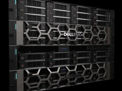 Data Server and Network Rack 3D model