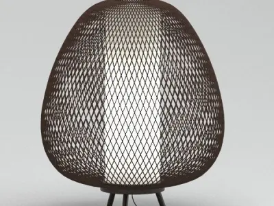 Twiggy egg lamp 3D model