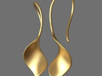 Light fashion earrings 3D print model