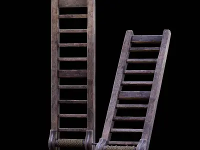 NANITE GAME READY - THE LADDER - RACK - MEDIEVAL TORTURE DEVICE  Low-poly 3D model