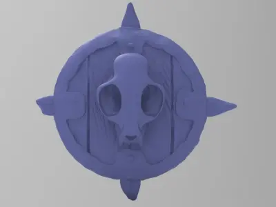 Brutal Orc Shield 3D print model