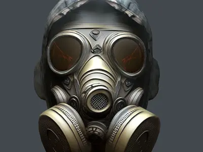 Helmet 3d model military combat Military Low-poly  Low-poly 3D model