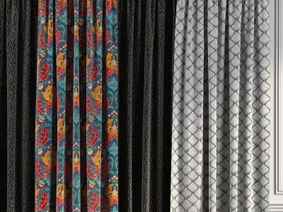Curtain Set 88 3D model