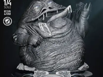 STAR WARS Jabba Bust Tested for 3D printing 3D print model