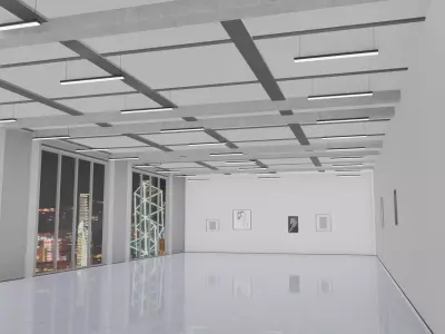 OFFICE ROOM  empty  INTERIOR 3D 3D model