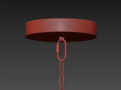 1-Light Globe Pendant By Casamotion 3D model