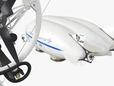  Lockheed Martin LMH-1 Hybrid Airship White with Interior 
