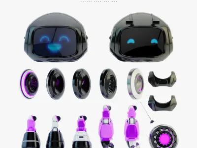 Lovely robot - companion III 3D model