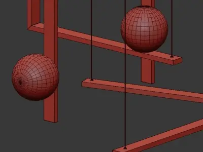 Chandelier Moder 3D model