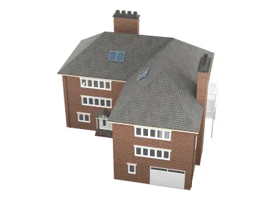 British House Design 10 Low-poly 3D model