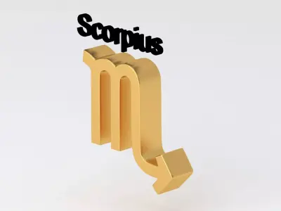 Astrological Sign scorpius 3D model