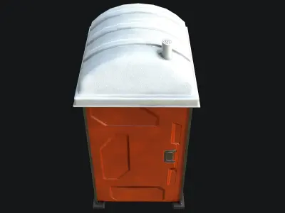 Portable Toilet PBR Low-poly 3D model