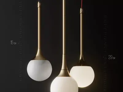 Solo and Pontil Mini Pendant Lights 3D model