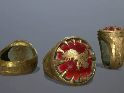 Power Ring Low-poly 3D model