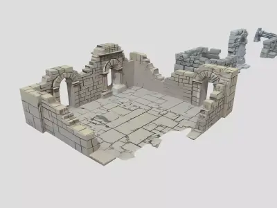 Ancient Ruins Pack - Low-Poly 3D Model Low-poly 3D model