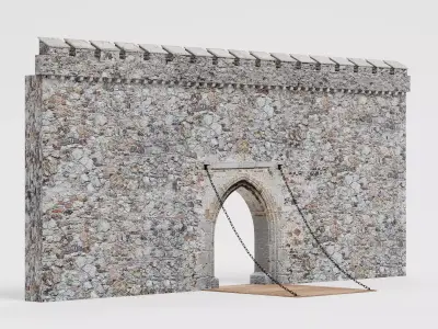 -Medieval Gate- 3D model
