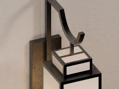 Indochine Style Wall Lamp - Modern Oriental Sconce Light 3D model