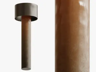 Global Views Tortoise Drum Floor Lamp 3D model