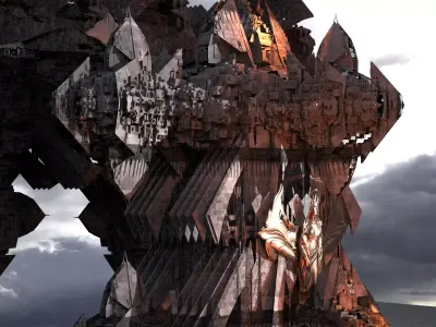 Dantes Inferno Maze structures 6 3D model