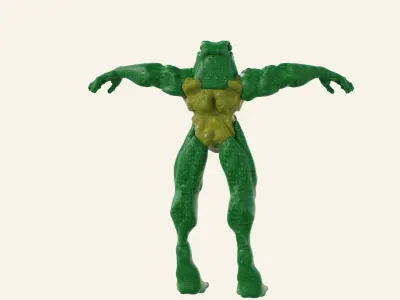 Frogman creature 3D model