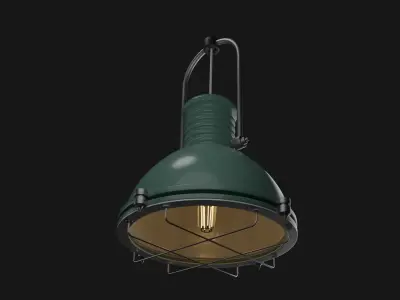 Ceiling Lamp Low-poly 3D model 6