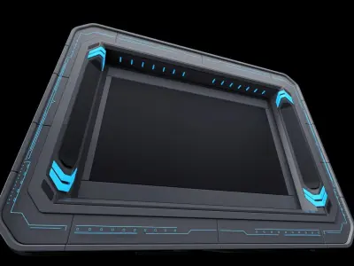 Sci-Fi Mech Screen 3D model