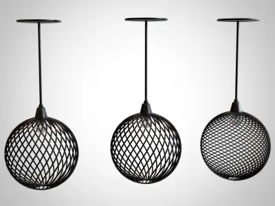 Modern ceiling lamps 3D model