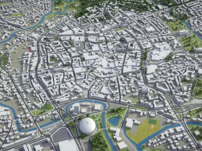 Braunschweig  Low-poly 3D model