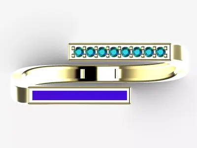 The Parallel Horizon 14K gold 3D print model