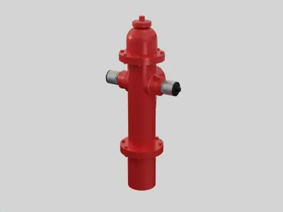 Fire Hydrant 10 - Safety and Emergency Equipment Low-poly 3D model