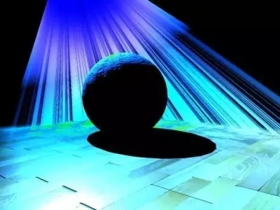 Spot light sample scene Free 3D model