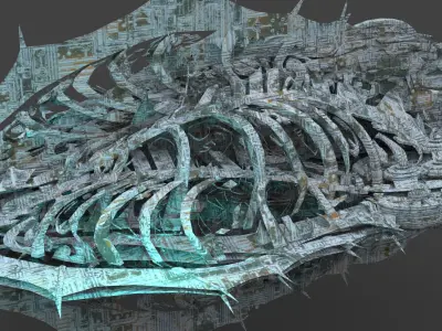 Star Ship Ocean Stingray 5  3D model