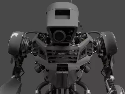 Scifi Robot 3D model shop